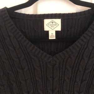 At Johns bay black cable knit sweater